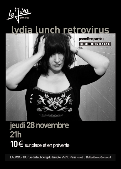 LYDIA LUNCH RETROVIRUS & DEMI MONDAINE