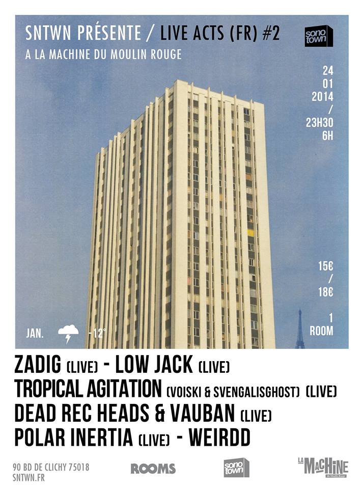LIVE ACTS #2 w/ ZADIG, LOW JACK & POLAR INERTIA