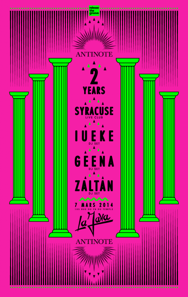 RELEASE THE GROOVE PRESENTS ANTINOTE 2 YEARS B-DAY