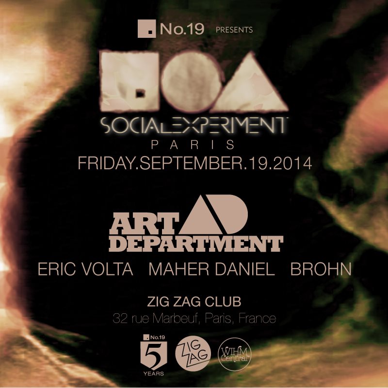 SOCIAL EXPERIMENT : ART DEPARTMENT, ERIC VOLTA, MAHER DANIEL, BROHN