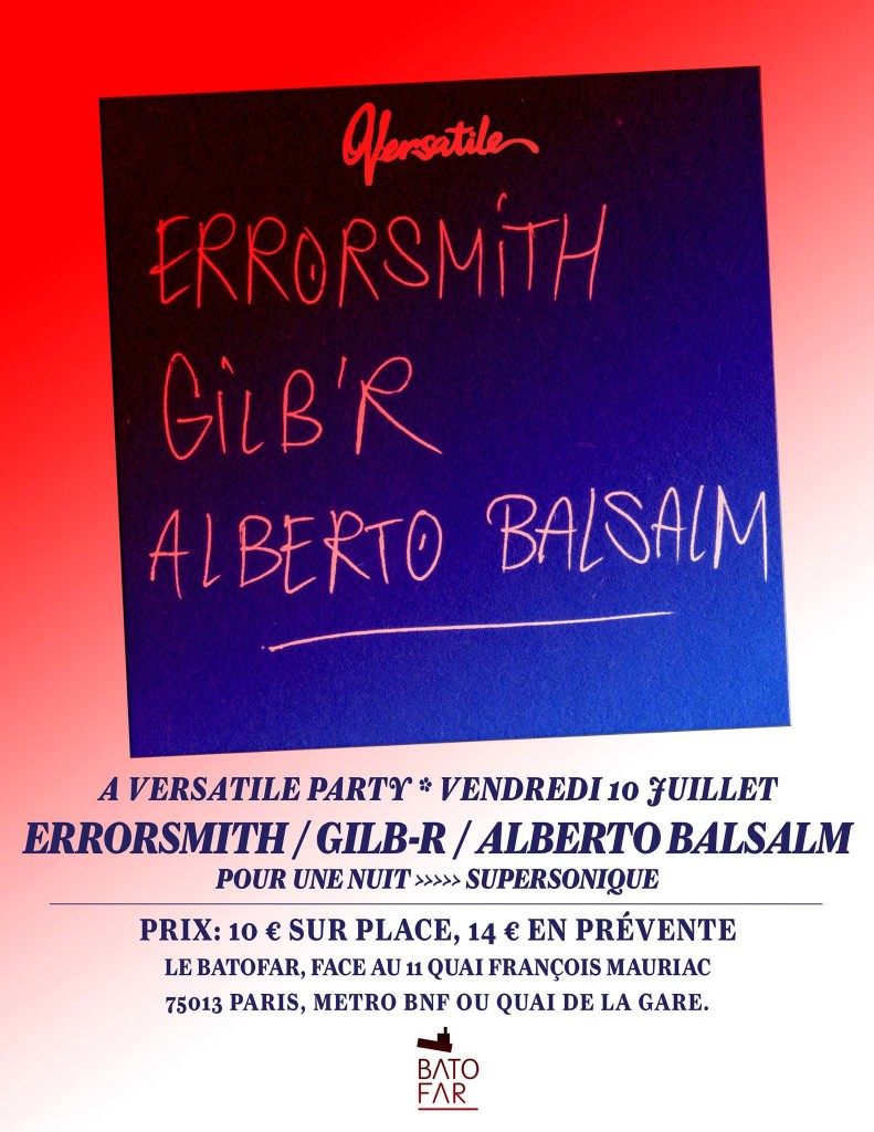 VERSATILE INVITES ERRORSMITH & ALBERTO BALSALM